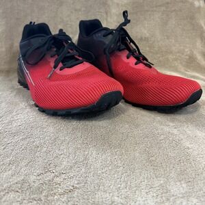 EUC! Kricely Men's US 15 UK 15.5 EU 49 Trail Running Shoes Sneakers‎ Red Black